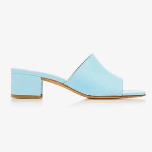 Maryam Nassir Zadeh Baby Blue Sophie Leather Slide Sandals - Size 38.5